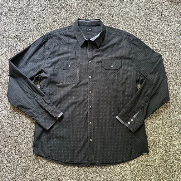 JB Holt the Truman gray button down shirt size XL Mens - Picture 2 of 9